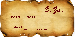 Baldi Zsolt névjegykártya